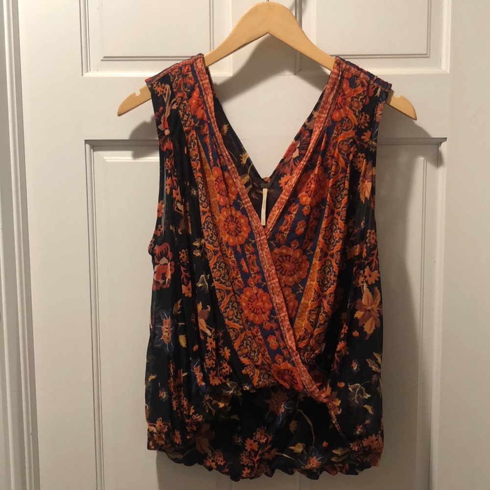 Free People floral tank